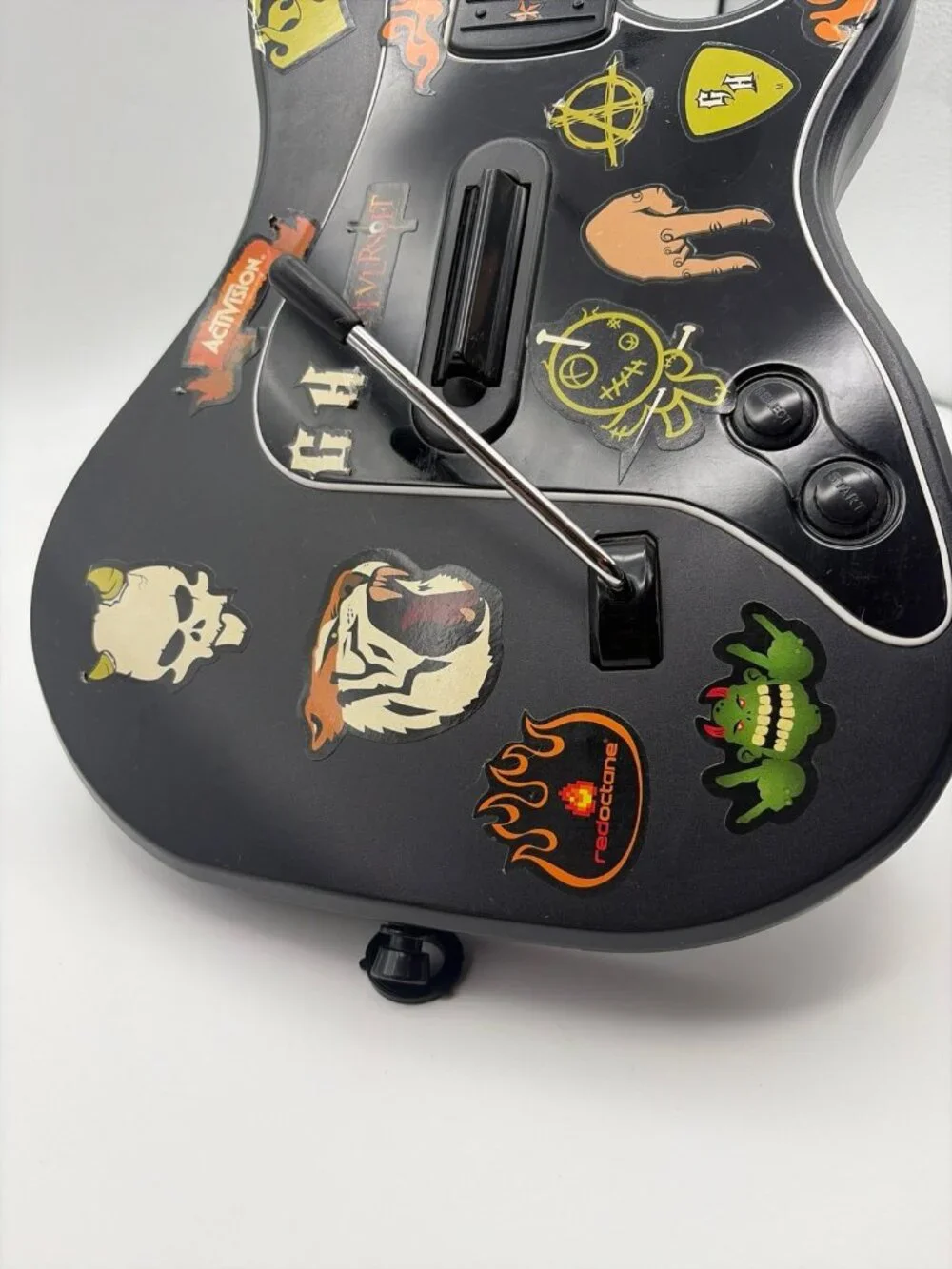 PS2 Guitar Hero Kramer Striker Guitar 95119.805 Red Octane No Dongle Tested Work